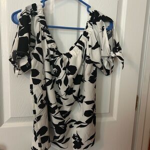 Stylish Black and White Women's Blouse